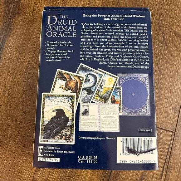 The Druid Animal Oracle Card Set with Mat & Book 1994 Working with the Sacred An - Picture 8 of 8